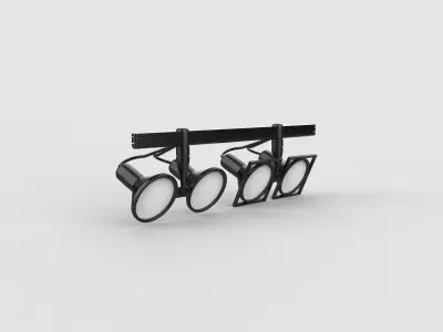 LED Track Lights 3D model