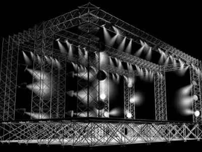 Concert Stage 3D model purchase