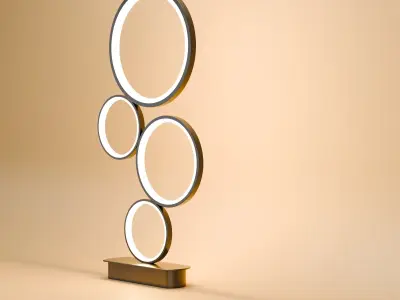 modern round lamp 3D model purchase