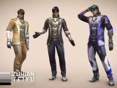 HiTech Corporate Low-poly 3D model