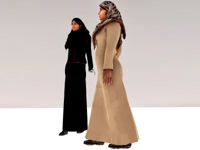 Woman  arabic 3D model 3D model