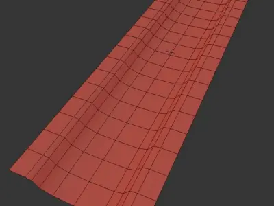 Ultra realistic Snow trail 3D model