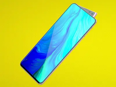 OPPO Reno 2 C4D modeling rendering 3D model
