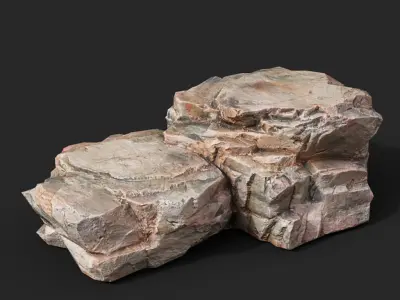 Sharp Rock Formation 221104 - Ultra HD 16K Texture Low-poly 3D model