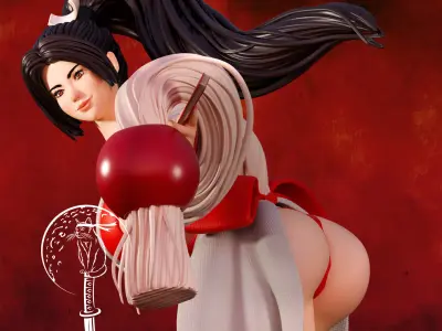 Mai Shiranui Street Fighter SFW and NSFW  Ready For 3D Printing 3D print model