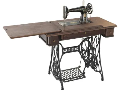 Rare Singer sewing machine 3D model