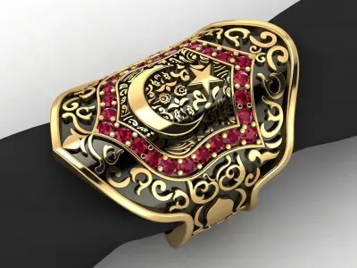 Turkish Style Ring 3D print model