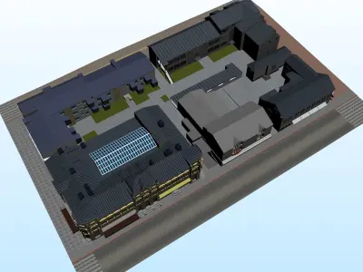 CITY BUILDING LOW POLY PP 01 3D model