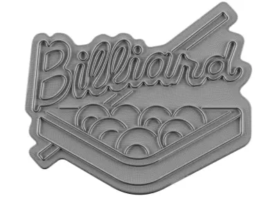 Billiard Neon Sign 3D model purchase