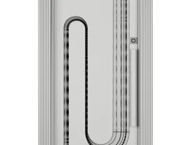 Entrance door set214 3D model