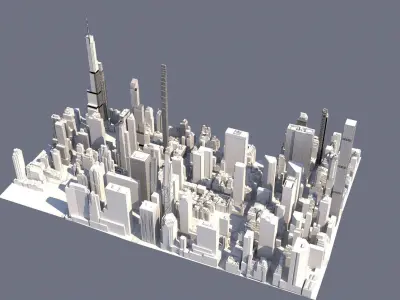 Manhattan  New York 3D model