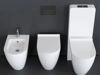 GALASSIA Dream WC art 7310 art 7311 art 7316 Low-poly 3D model