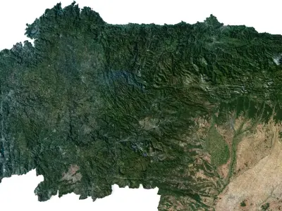 Spain Terrain 3D Map 3D model