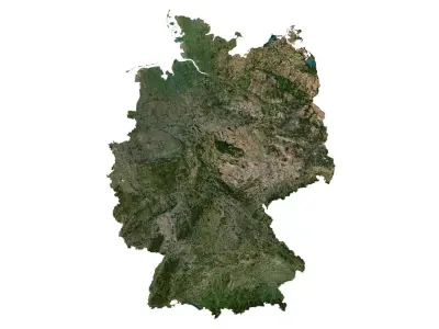 Germany Terrain 3D Map 3D model