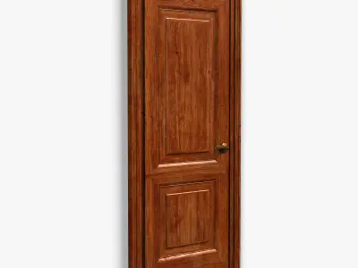 Door0048 wooden door 3D model