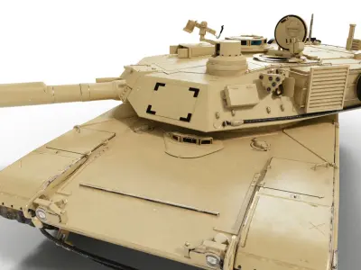  M1A2 Abrams with interior 