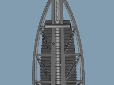 Burj Al Arab 3D print model