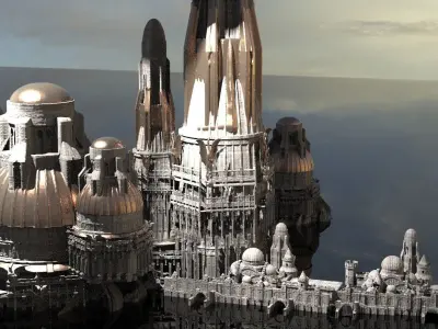 Thracian City Towers  3D model