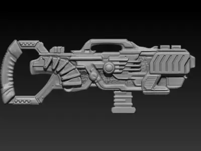 Big Sci-Fi Blaster 3D print model