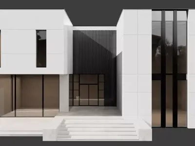 Modern House NO40 A 3D model