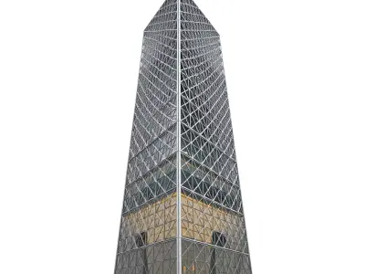 Modern Glass Skyscraper model pack Low-poly 3D model