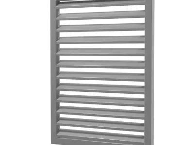 louver window persiana blind low poly Low-poly 3D model