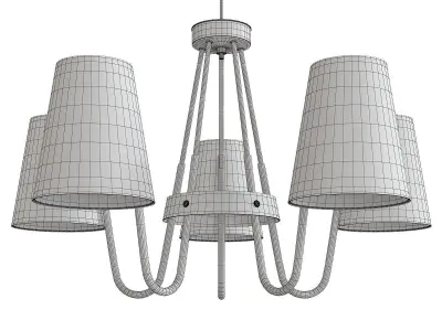 Aston Chandelier Low-poly 3D model