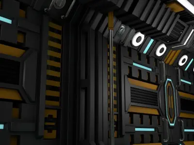 Sci Fi Corridor 3D model