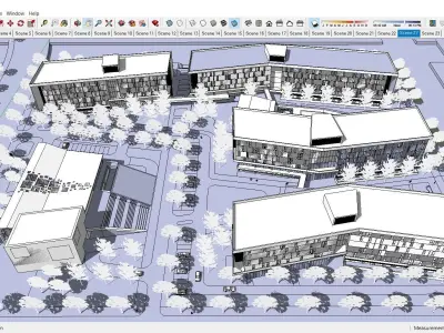 Sketchup Highschool or College 231 3D model
