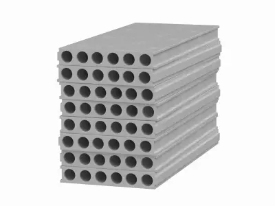 Stack Of Concrete Slabs 3D model
