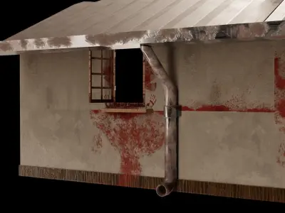 Gothic Wall Roof Collection Low-Poly PBR Assets with High Res  Low-poly 3D model