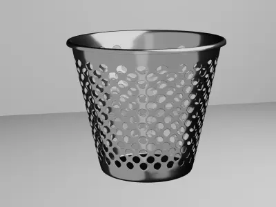 Trash can Free low-poly 3D model shop