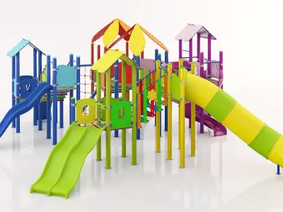 kids child playground 3d model 3D model