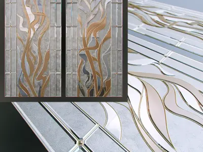 Stained glass fire 3D model