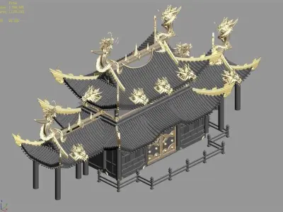 Game Architecture - Royal Palace - Shing Mun 01 3D model