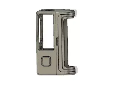 Boro Mechanical Mod with PROTOCOL connector and battery cover 3D print model