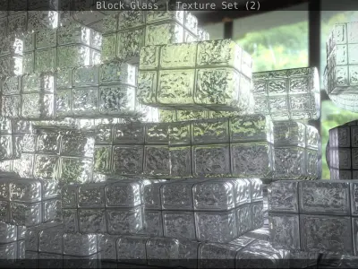 Block-Glass - Texture Set - 2 Texture