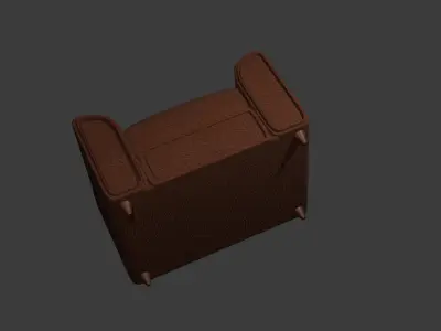 sofa-hause asset Free low-poly 3D model