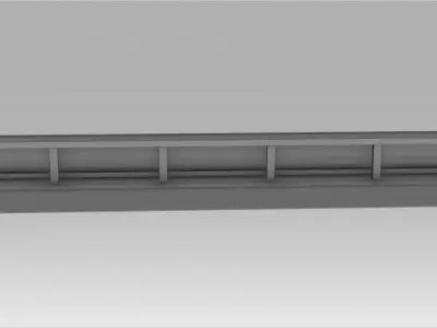 Bus stop Low-poly 3D model