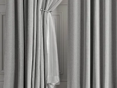 Curtain Set 497C 3D model