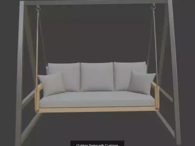 9 Outdoor swing collection 3D Model Pack