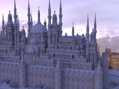 Castle Fantasy Large palace 3D model