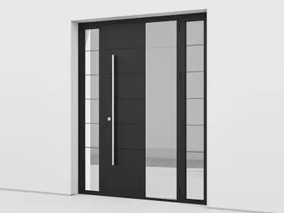 Aluminium door 156 3D model