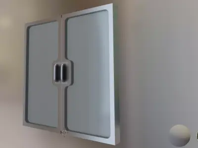Modern Door Asset Low-poly 3D model