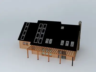 Hybrid House Free 3D model