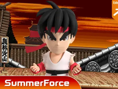 Ryu SD - Street Fighter 3D model