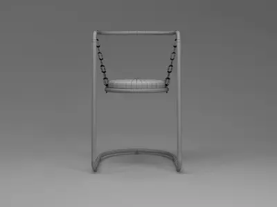 Set chair and table Free 3D model