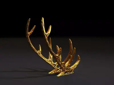Antlers Voronoi 3D print model
