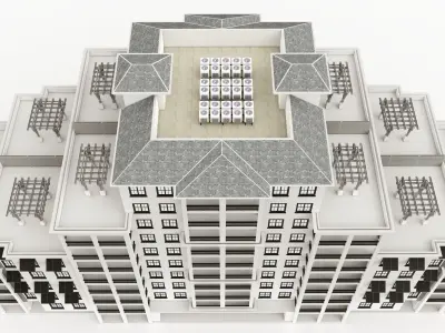 Building 3D Model apartment 3D model