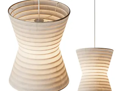 Gifu Lantern Pendant light 02 3D model